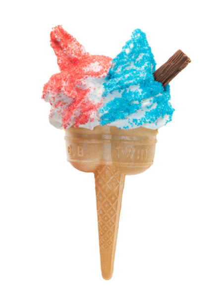 Mario's Ice Cream double cone